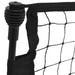 Football Rebounder Net Black and Yellow 183x85x120 Cm