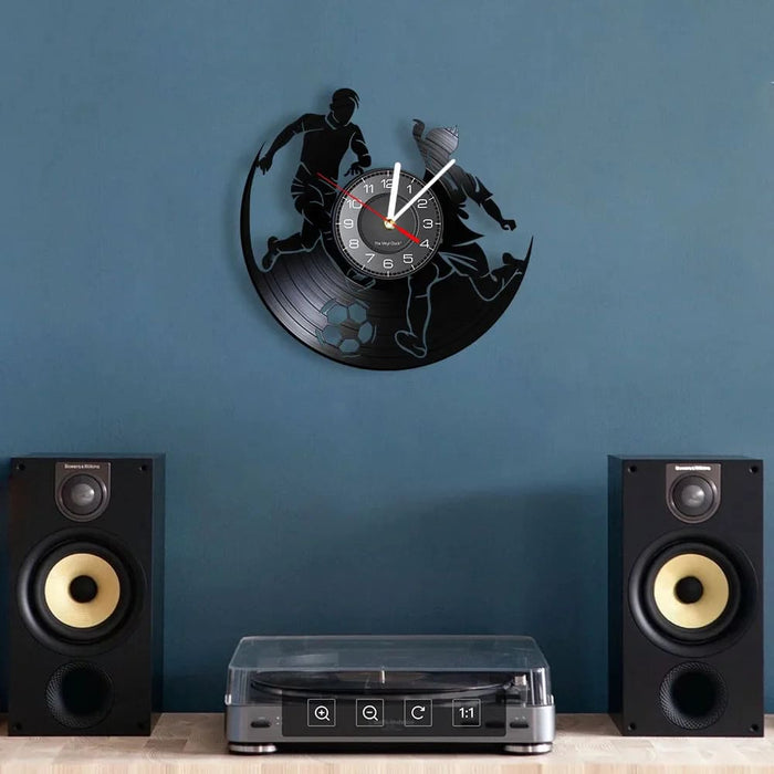 Football Vinyl Record Wall Clock