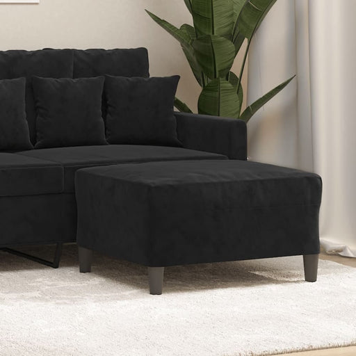 Footstool Black 70x55x41 Cm Velvet Taktxx