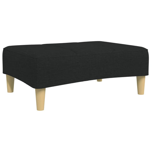 Footstool Black 77x55x31 Cm Fabric Abbitit