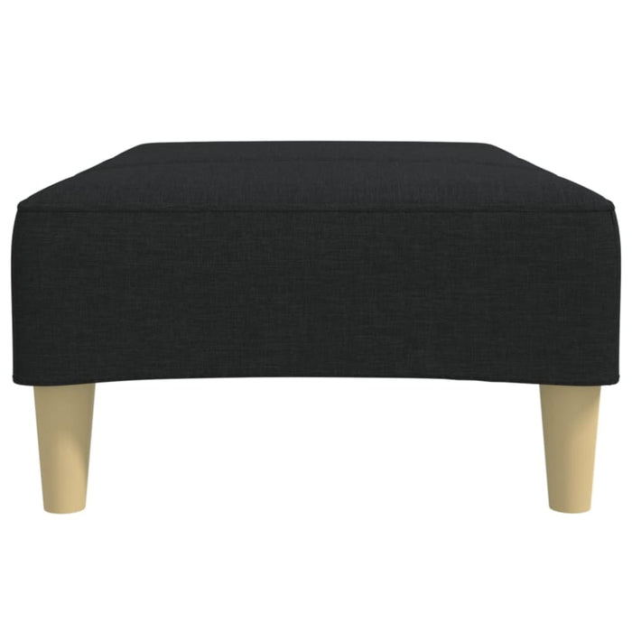 Footstool Black 77x55x31 Cm Fabric Abbitit