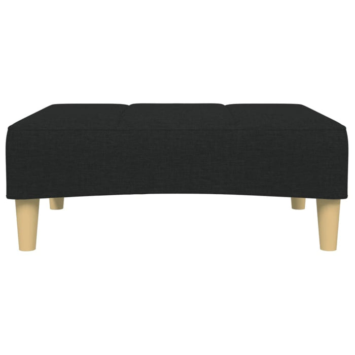 Footstool Black 77x55x31 Cm Fabric Abbitit