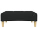 Footstool Black 77x55x31 Cm Fabric Abbitit