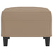 Footstool Cappuccino 70x55x41 Cm Faux Leather Taktlb