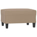 Footstool Cappuccino 70x55x41 Cm Faux Leather Taktlb