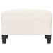 Footstool Cream 60x50x41 Cm Faux Leather Takttl