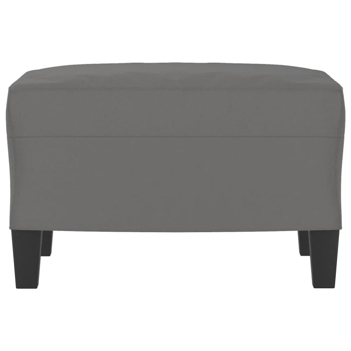 Footstool Dark Grey 60x50x41 Cm Microfibre Fabric Taktat