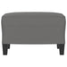 Footstool Dark Grey 60x50x41 Cm Microfibre Fabric Taktat