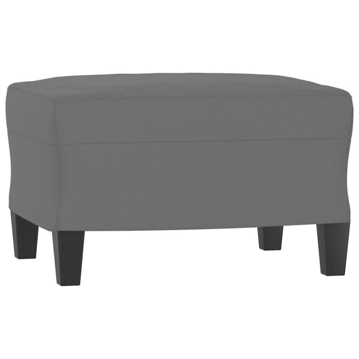 Footstool Dark Grey 60x50x41 Cm Microfibre Fabric Taktat