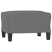 Footstool Dark Grey 60x50x41 Cm Microfibre Fabric Taktat