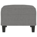 Footstool Dark Grey 70x55x41 Cm Fabric Taktan
