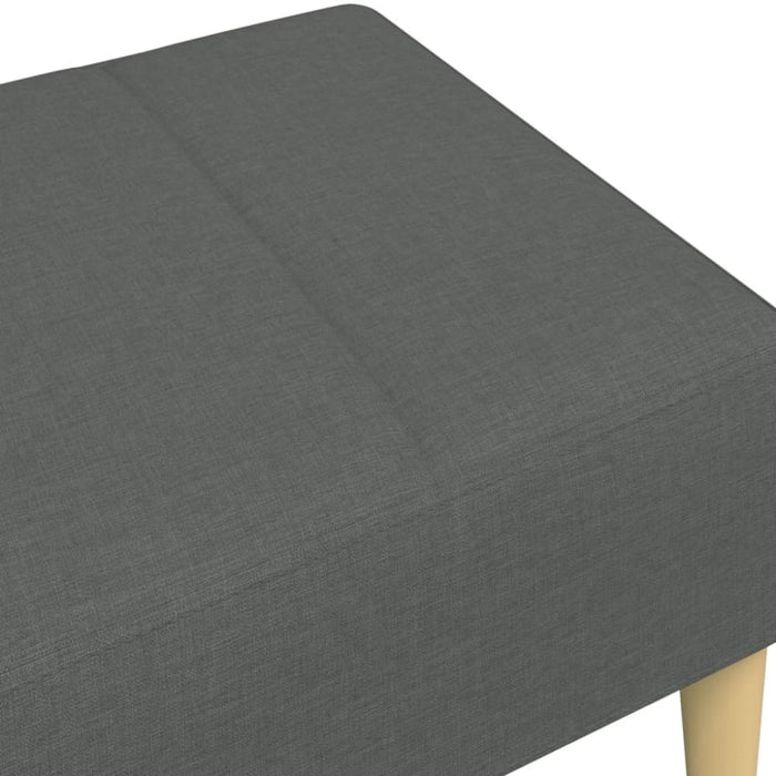 Footstool Dark Grey 77x55x31 Cm Fabric Abbitix