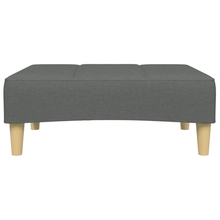 Footstool Dark Grey 77x55x31 Cm Fabric Abbitix