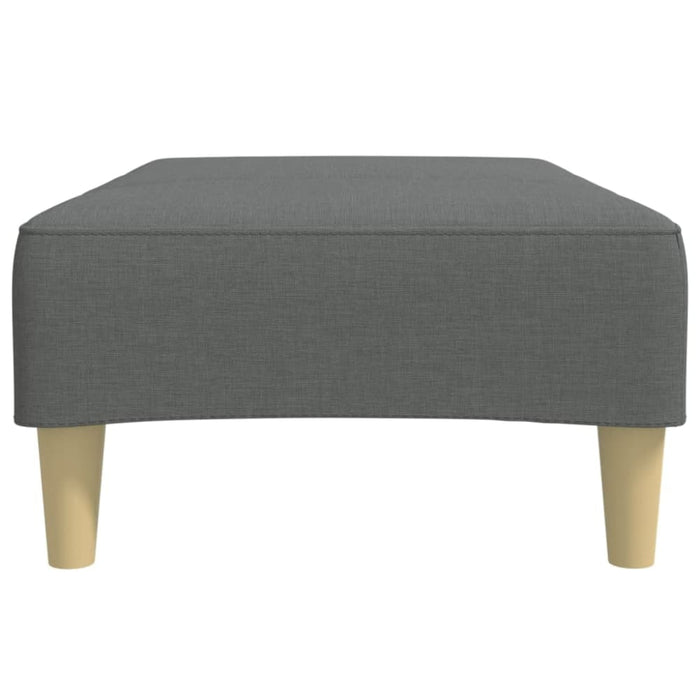 Footstool Dark Grey 77x55x31 Cm Fabric Abbitix