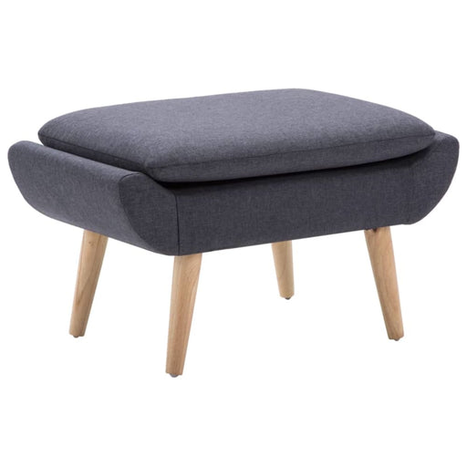 Footstool Fabric Upholstery 73x43x42 Cm Dark Grey Xalknk