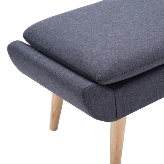 Footstool Fabric Upholstery 73x43x42 Cm Dark Grey Xalknk