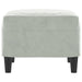 Footstool Light Grey 60x50x41 Cm Velvet Takxkt