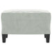 Footstool Light Grey 60x50x41 Cm Velvet Takxkt