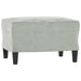Footstool Light Grey 60x50x41 Cm Velvet Takxkt