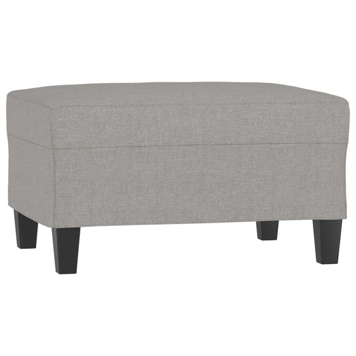 Footstool Light Grey 70x55x41 Cm Fabric Taktai