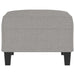 Footstool Light Grey 70x55x41 Cm Fabric Taktai