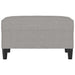 Footstool Light Grey 70x55x41 Cm Fabric Taktbt