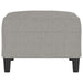 Footstool Light Grey 70x55x41 Cm Fabric Taktbt