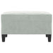 Footstool Light Grey 70x55x41 Cm Velvet Taktoi