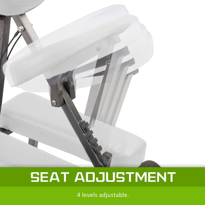 Forever Beauty White Portable Massage Foldable Chair Table