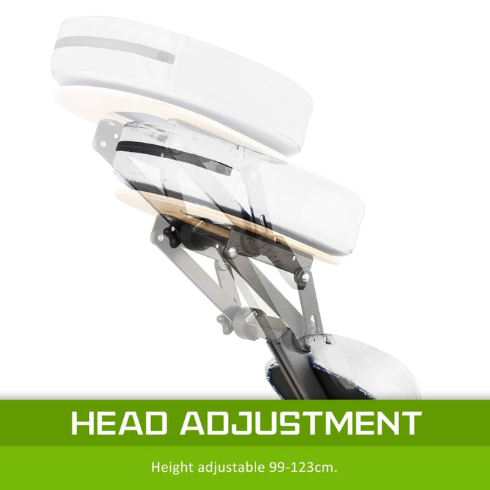 Forever Beauty White Portable Massage Foldable Chair Table