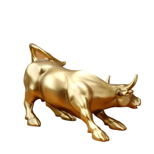 Fortune Bull Market Resin Ornament For Office Decor