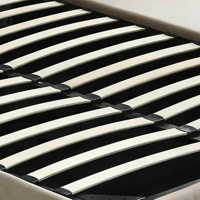 Bed Frame Base With Gas Lift Double Size Platform Fabric