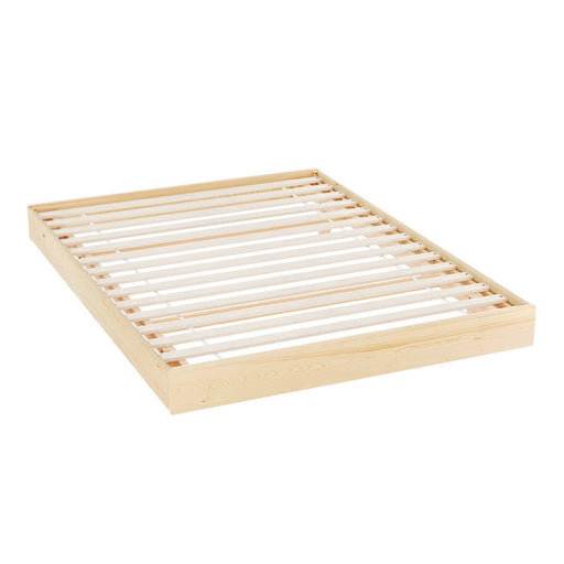 Bed Frame Double Size Floating Wooden Mattress Base