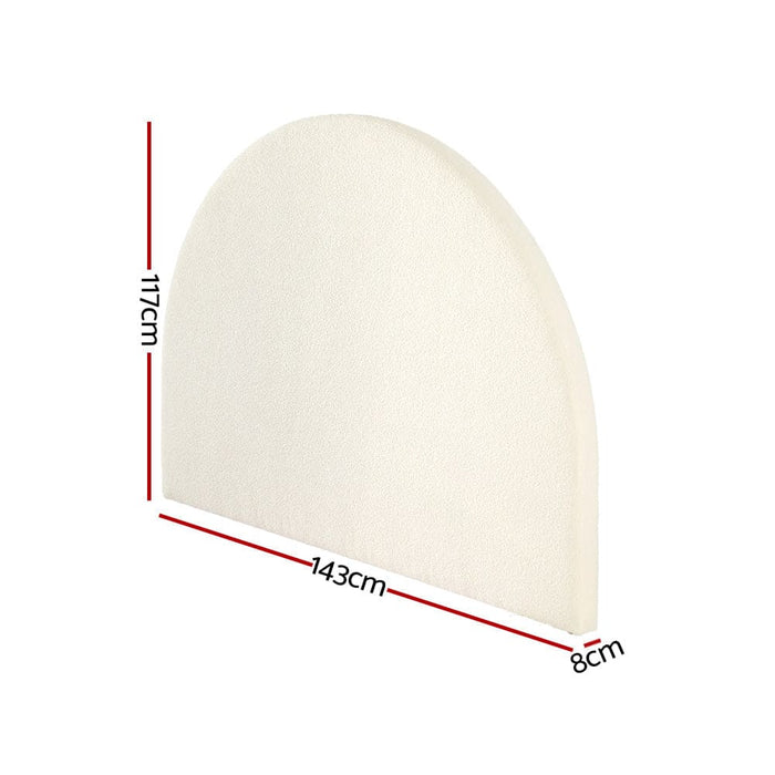 Bed Frame Double Size Head Boucle Headboard Bedhead Base