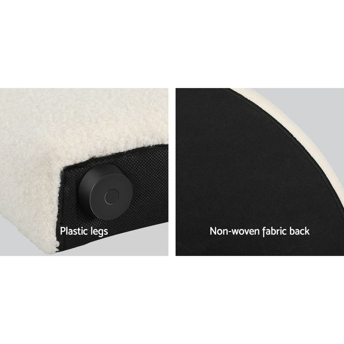 Bed Frame Double Size Head Boucle Headboard Bedhead Base