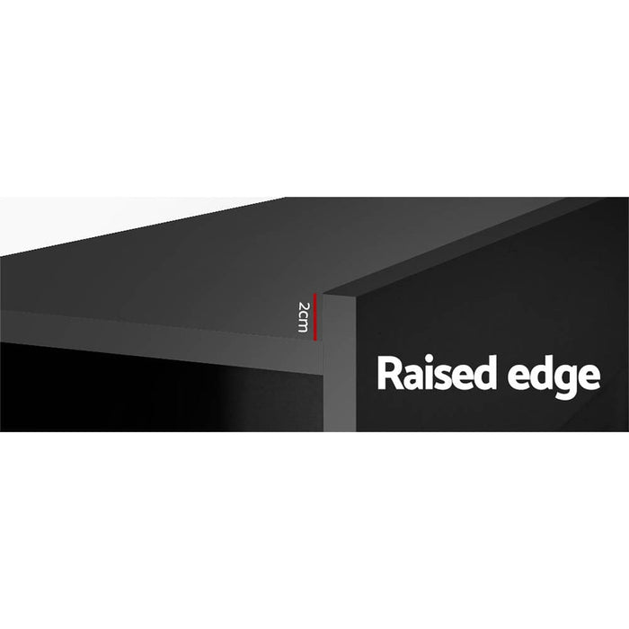 Bed Frame Double Size Head with Shelves Headboard Bedhead