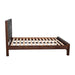 Bed Frame Double Size In Solid Wood Veneered Acacia Bedroom