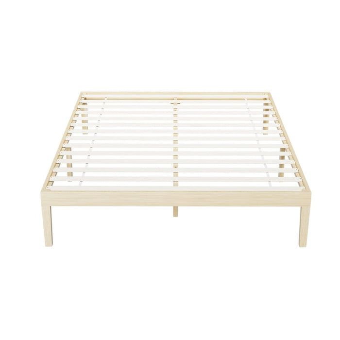 Bed Frame Double Size Wooden Base Mattress Platform Timber