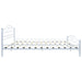 Bed Frame White Metal 137x187 Cm Xaixtl
