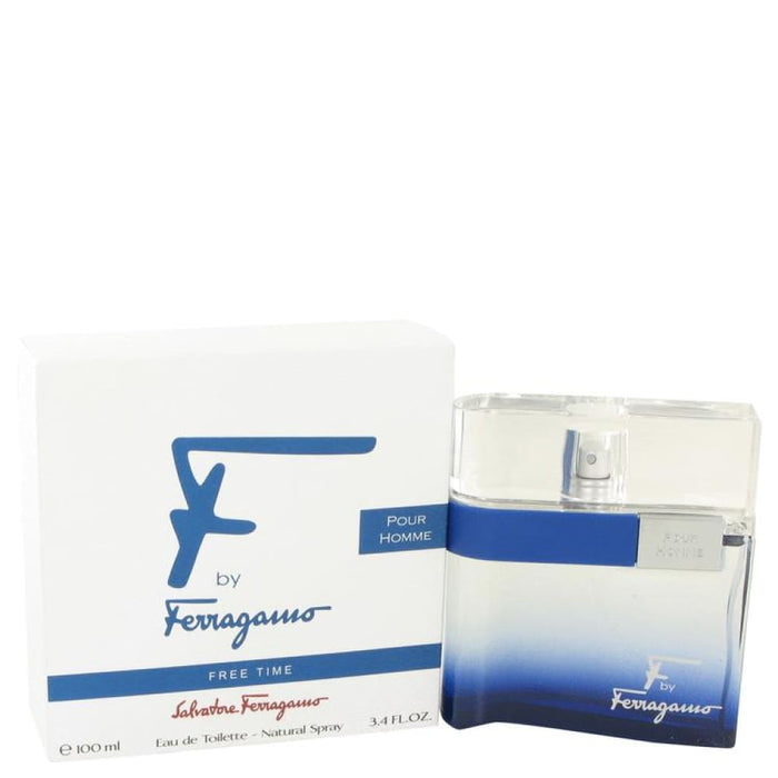 F Free Time Edt Spray by Salvatore Ferragamo for Men - 100