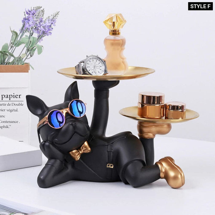 French Bulldog Resin Statue for Home Decor