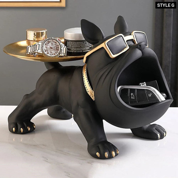 French Bulldog Resin Statue for Home Decor