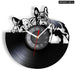 French Bulldog Vinyl Record Clock