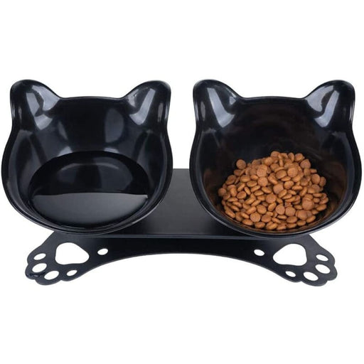 Eco - friendly Tilted Removable Food Water Pet Feeder Bowls