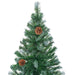 Frosted Christmas Tree With Leds&ball Set Pinecones 150 Cm