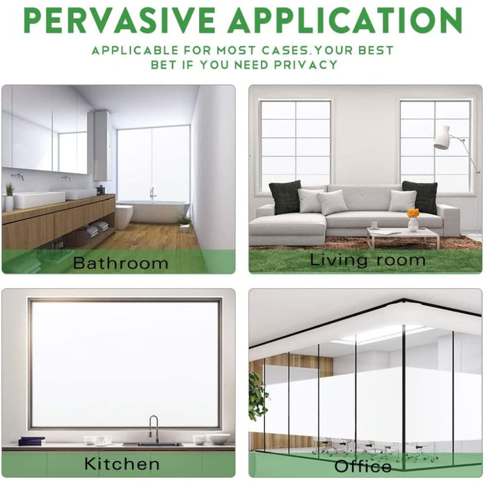 Frosted Film Privacy Opaque Non Adhesive Static Glass