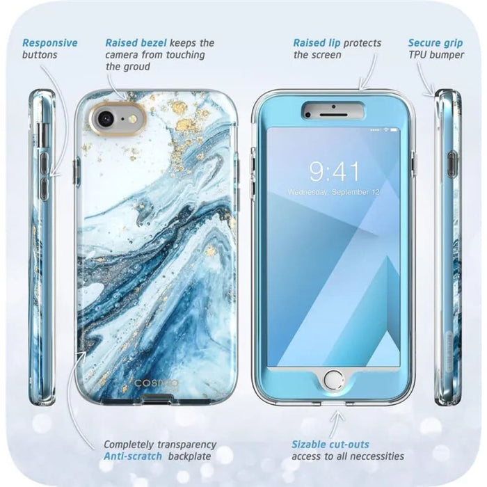 Full-body Marble Bumper Cover with Built-in Screen