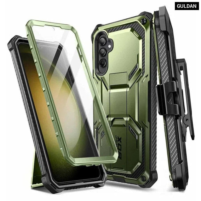 Full-body Rugged Case with Built-in Screen Protector