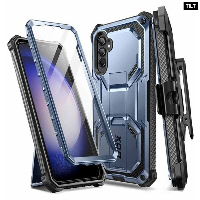 Full-body Rugged Case with Built-in Screen Protector
