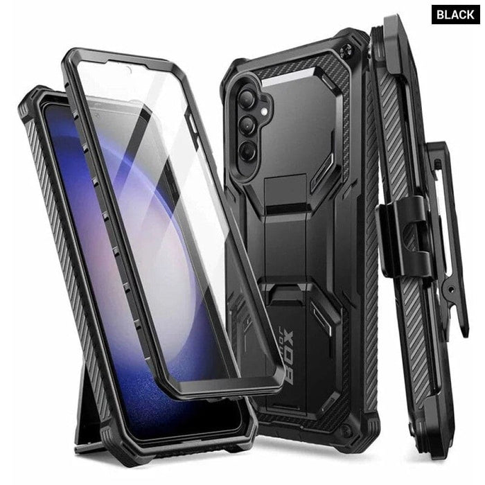 Full-body Rugged Case with Built-in Screen Protector